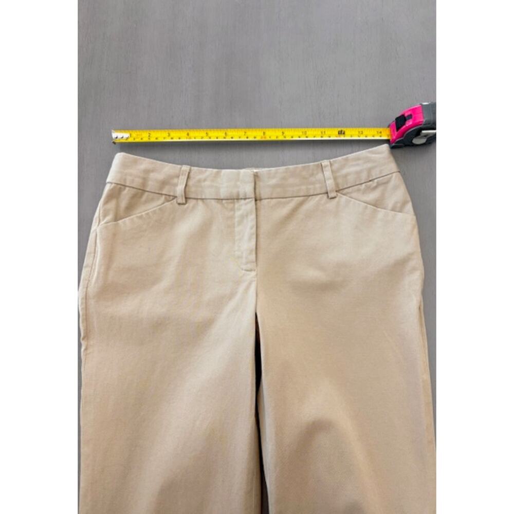 Body By Victoria Christine Fit Dress Pants Womens Sz 4 Khaki Low Rise Flare Y2K - Picture 9 of 13